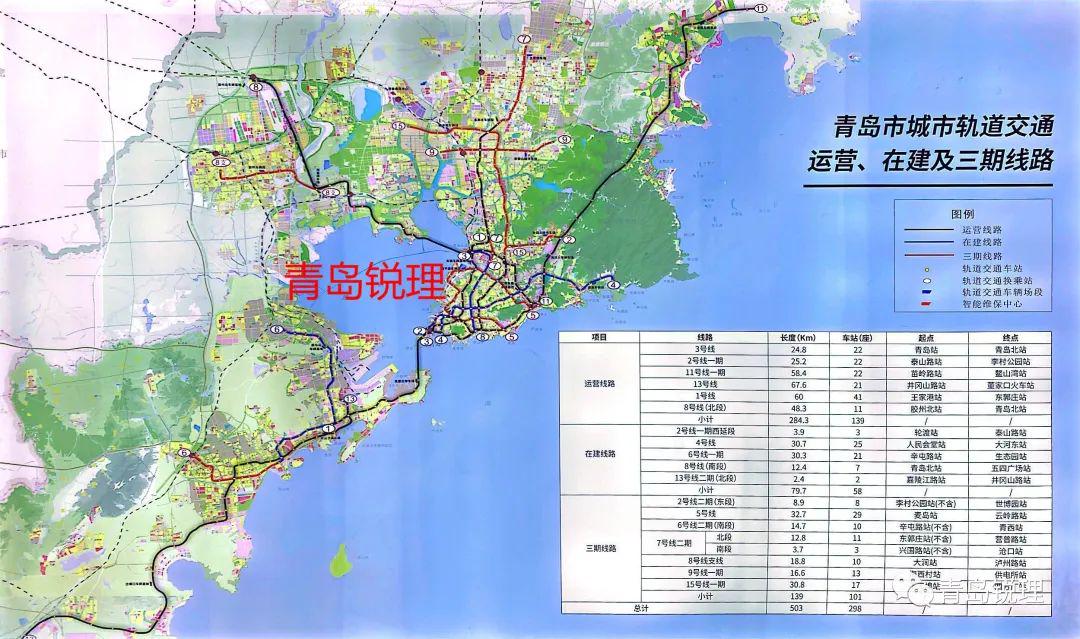 青岛r3线最新线路图