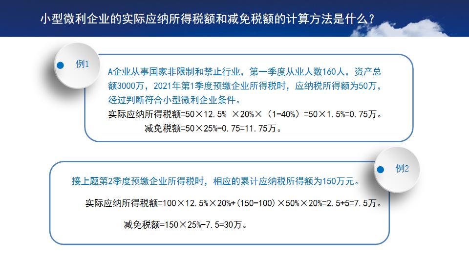 最新小型微利企业所得税优惠政策