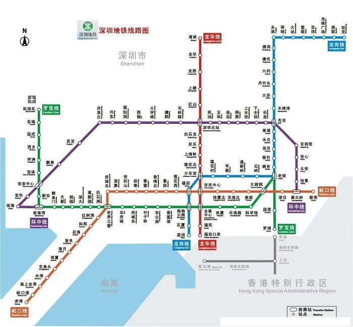 深圳地铁13号线最新线路图