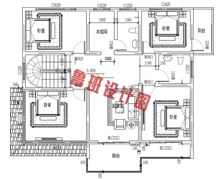 农村三间二层最新设计法