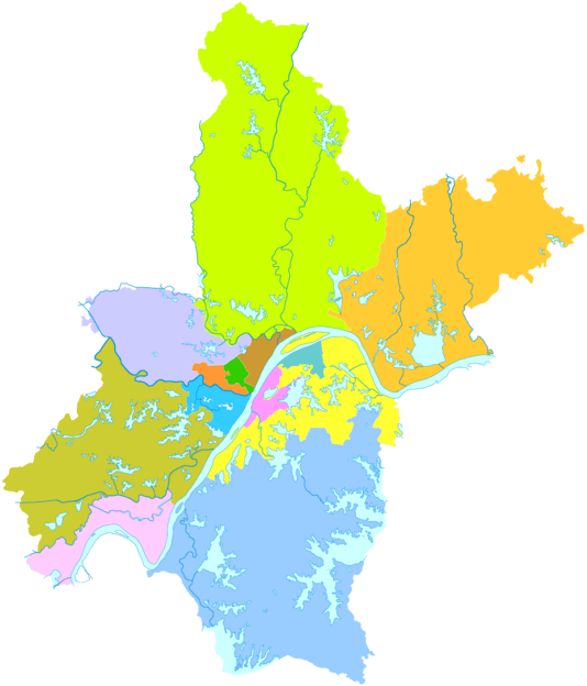 最新武汉市行政区划图