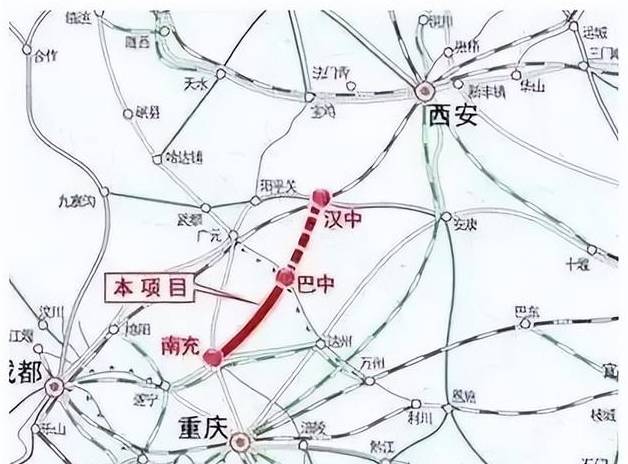 汉巴南铁路最新路线图