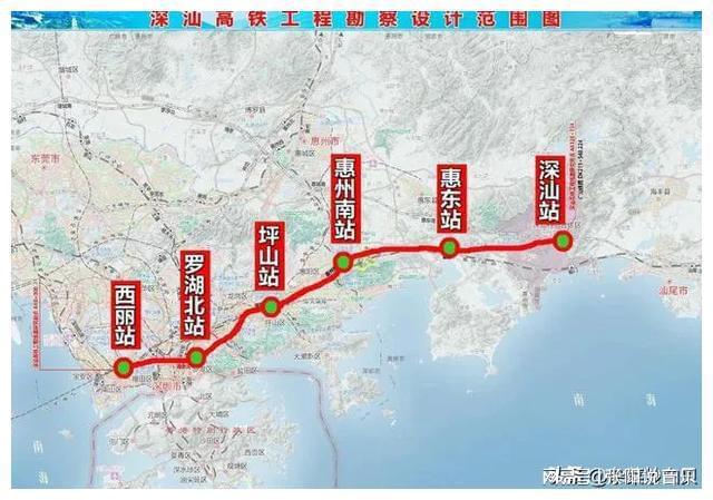 汕梅高铁最新线路图