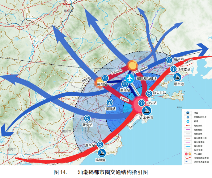 最新环潮汕高速规划图