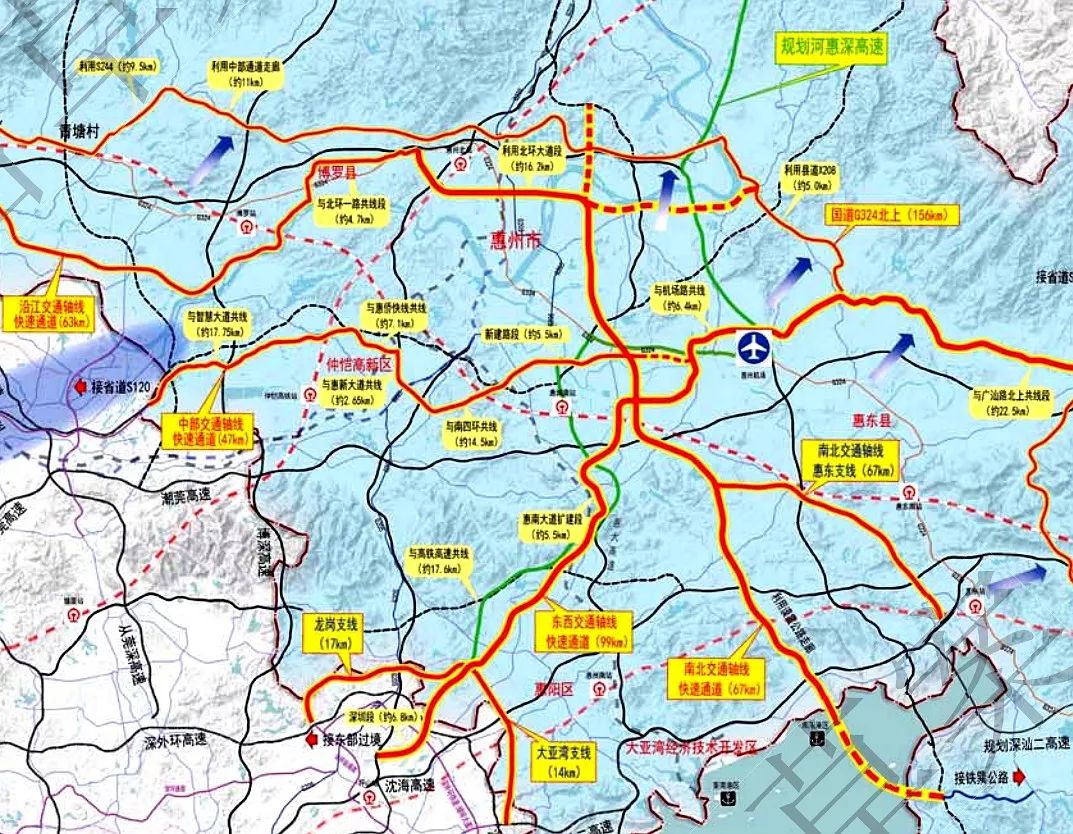 惠州四环路最新规划图