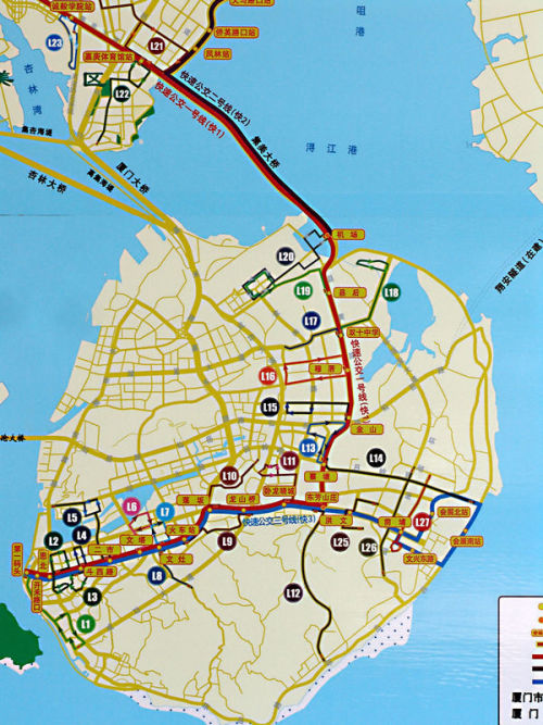 厦门brt路线最新高清图