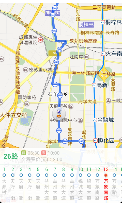 成都公交线路图 最新