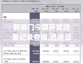 新澳最新开门奖历史记录,新澳最新开门奖历史记录，探索与解读